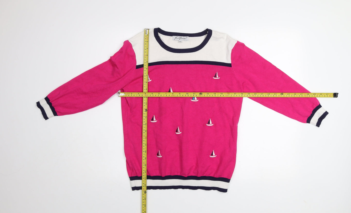 Womens UK Size M Mudflower Pink Pullover Jumper
