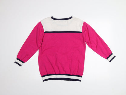Womens UK Size M Mudflower Pink Pullover Jumper