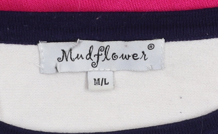 Womens UK Size M Mudflower Pink Pullover Jumper