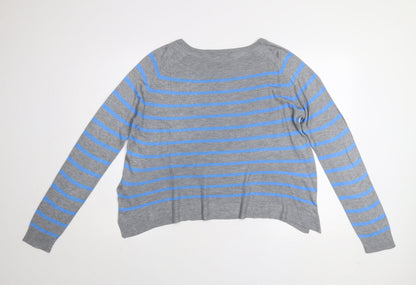 Womens UK Size L Zara Grey Pullover Jumper