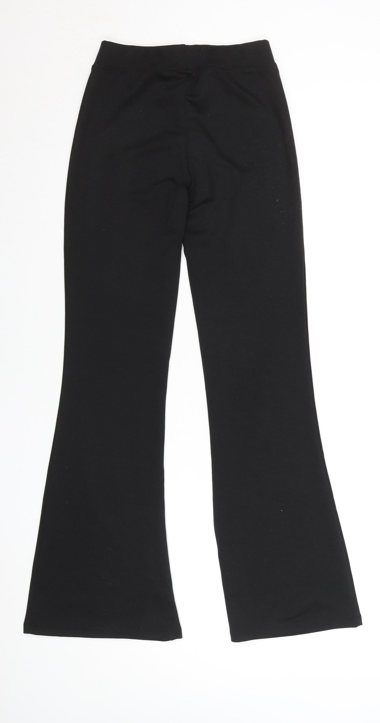 Girls UK Size XS Only Slim Fit Flared Black Trousers