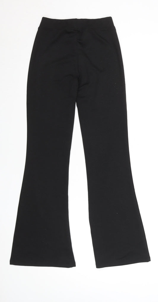 Girls UK Size XS Only Slim Fit Flared Black Trousers