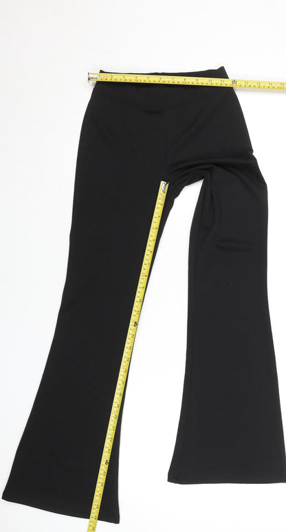 Girls UK Size XS Only Slim Fit Flared Black Trousers