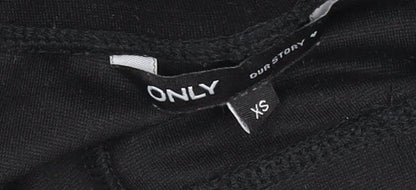 Girls UK Size XS Only Slim Fit Flared Black Trousers
