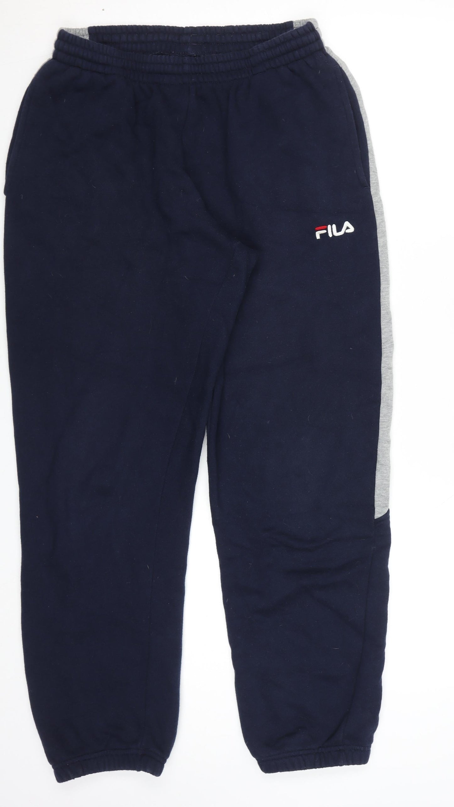Mens UK Size S FILA Regular Fit Jogger Blue Trousers