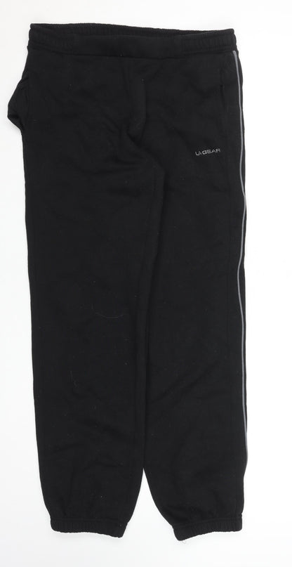 LA Gear Women's Black Size 12 Jogger Fleece Activewear Trousers