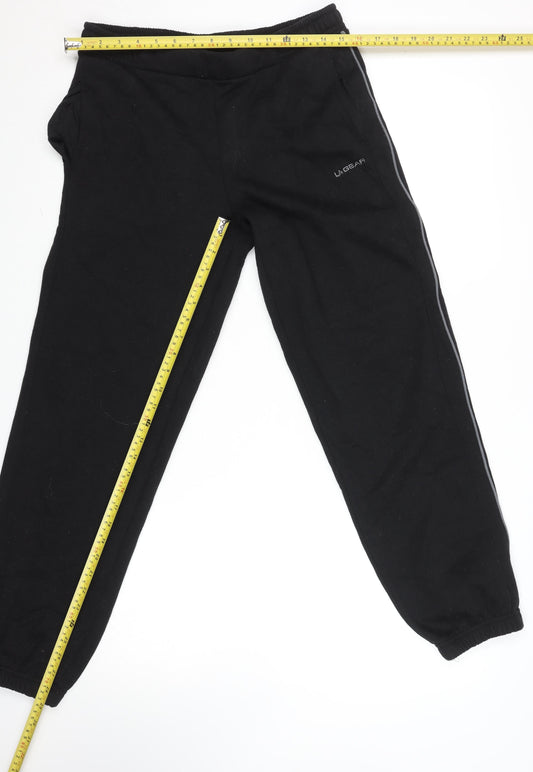 LA Gear Women's Black Size 12 Jogger Fleece Activewear Trousers