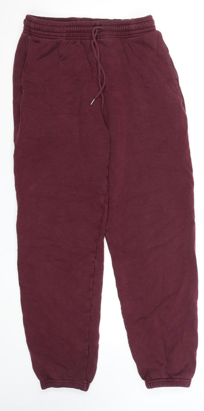 Uniqlo Men’s Red Cotton Jogger Sweatpants M Regular Fit Tapered