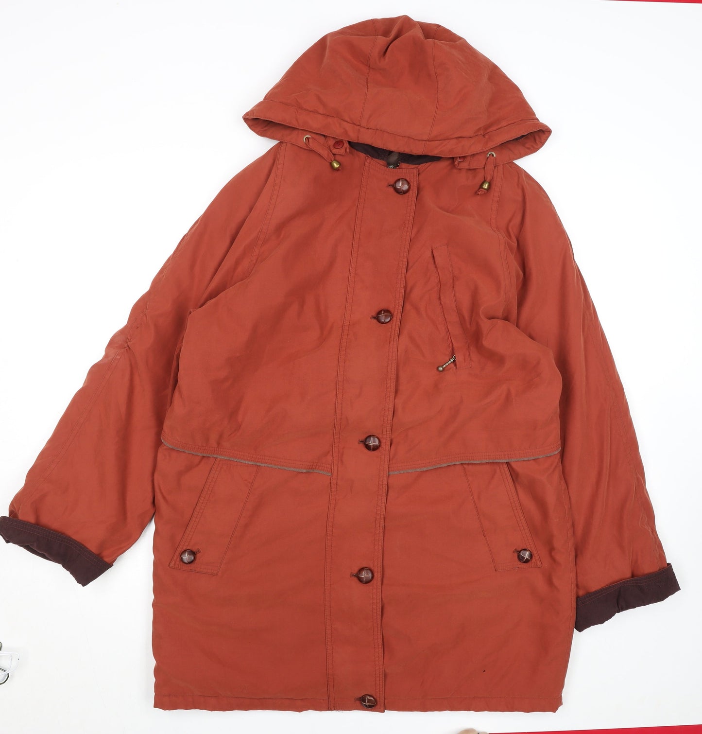 Womens UK Size 12 Marks and Spencer Brown Parka Coat