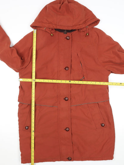 Womens UK Size 12 Marks and Spencer Brown Parka Coat