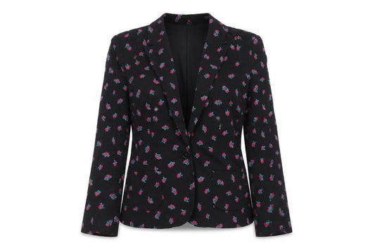 Womens UK Size 12 Oasis Regular Black Suit Jacket