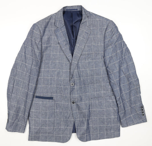 Mens UK Size 44 Broadstone Bros Regular Blue Suit Jacket