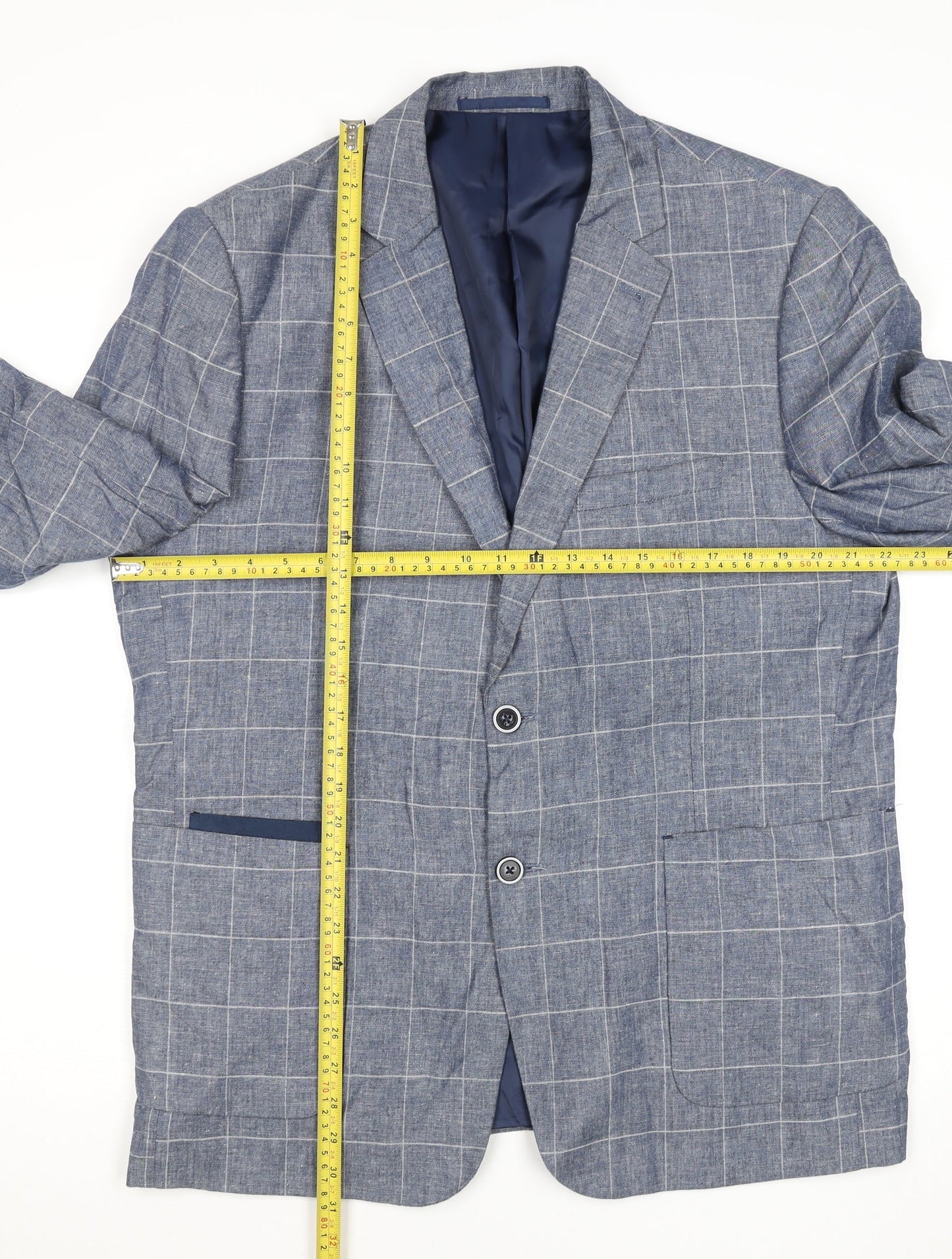 Mens UK Size 44 Broadstone Bros Regular Blue Suit Jacket