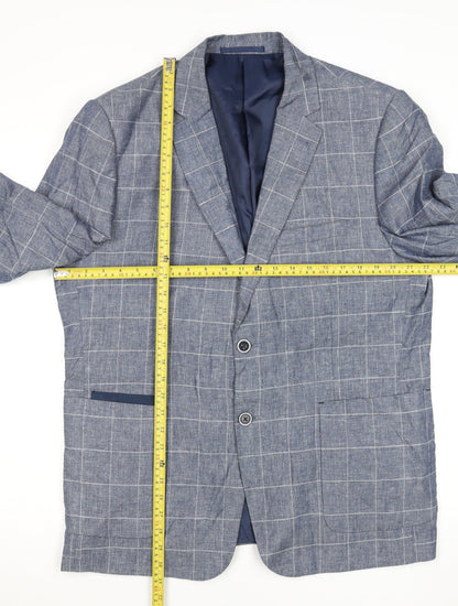 Mens UK Size 44 Broadstone Bros Regular Blue Suit Jacket