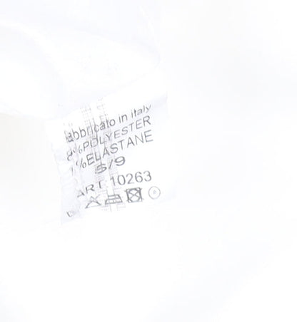 Boohoo Womens White Shawl Collar Longline Blazer Size S