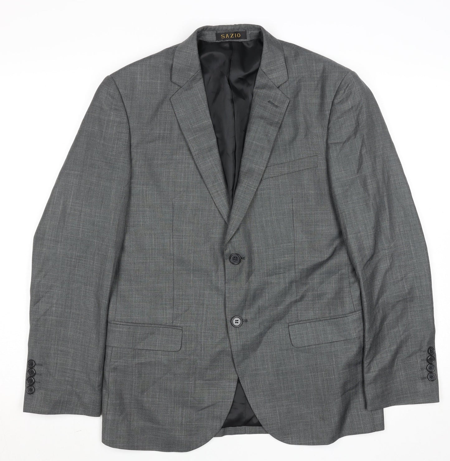 Mens UK Size 38 Sazio Regular Grey Suit Jacket