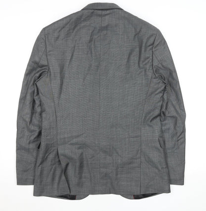 Mens UK Size 38 Sazio Regular Grey Suit Jacket