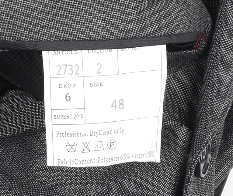 Mens UK Size 38 Sazio Regular Grey Suit Jacket