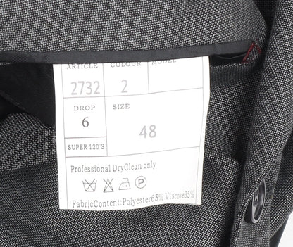 Mens UK Size 38 Sazio Regular Grey Suit Jacket