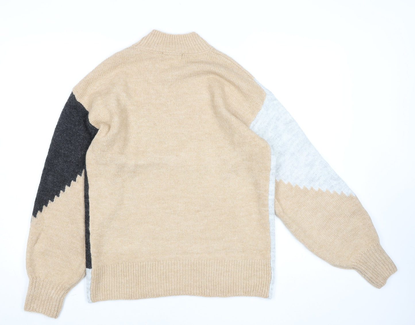 Womens UK Size S New Look Beige Pullover Jumper