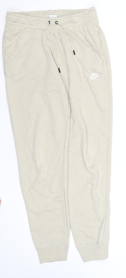 Nike Women’s Beige Jogger Sweatpants Small Cotton Blend
