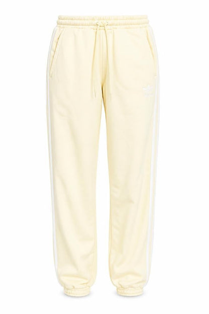 Front view of adidas Women's Beige Jogger Trousers, size 4, Cotton Blend