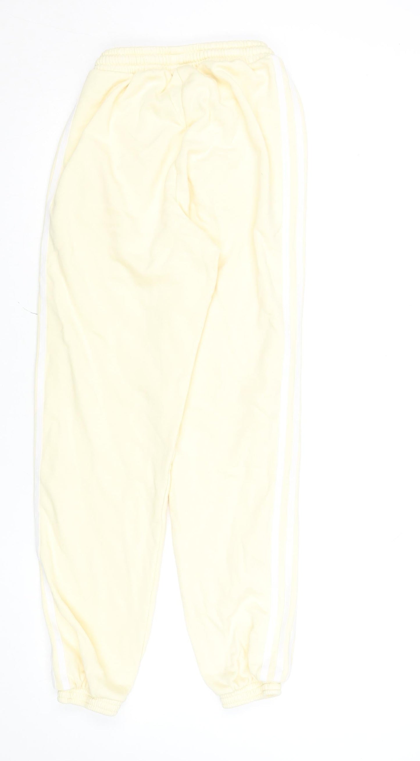 Womens UK Size 4 adidas Regular Fit Jogger Beige Trousers