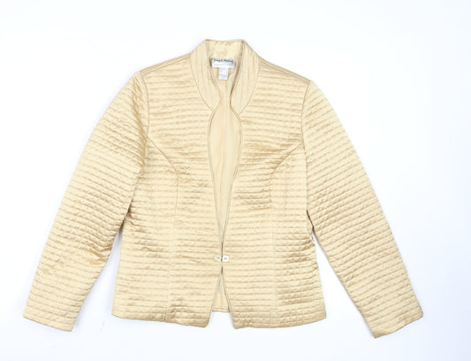 Womens UK Size 10 Joseph Ribkoff Beige Quilted Coat