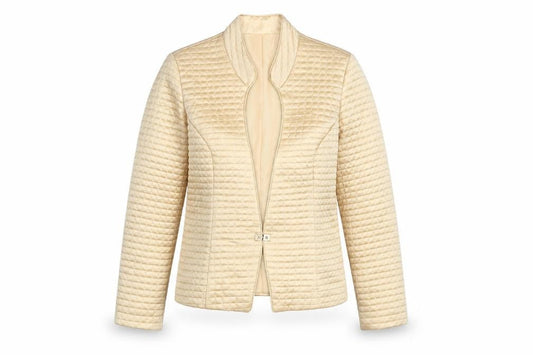 Womens UK Size 10 Joseph Ribkoff Beige Quilted Coat