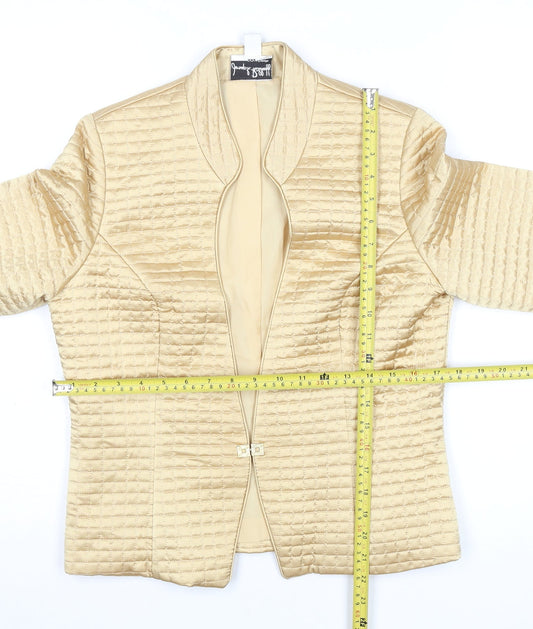 Womens UK Size 10 Joseph Ribkoff Beige Quilted Coat