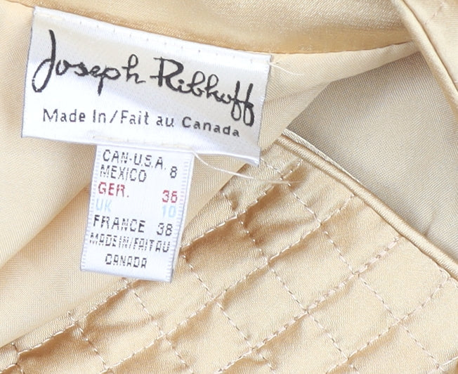 Womens UK Size 10 Joseph Ribkoff Beige Quilted Coat