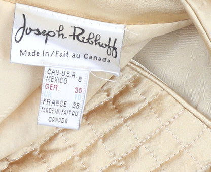 Womens UK Size 10 Joseph Ribkoff Beige Quilted Coat