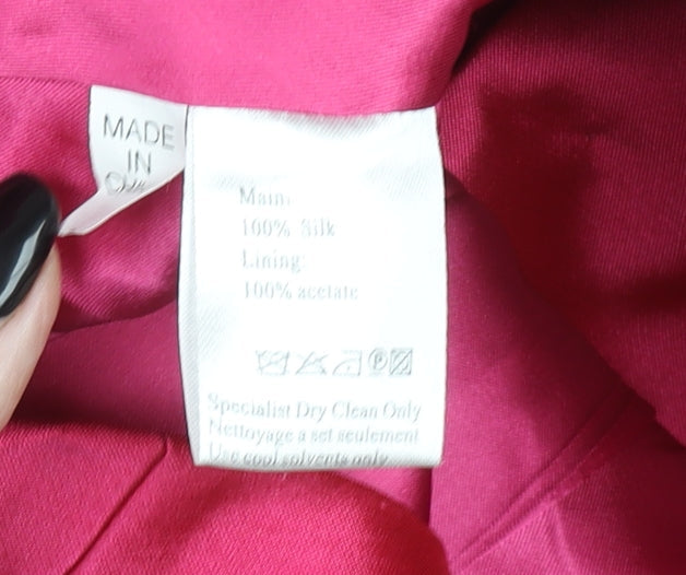 Womens UK Size 14 Veni Infantino Regular Pink Blazer