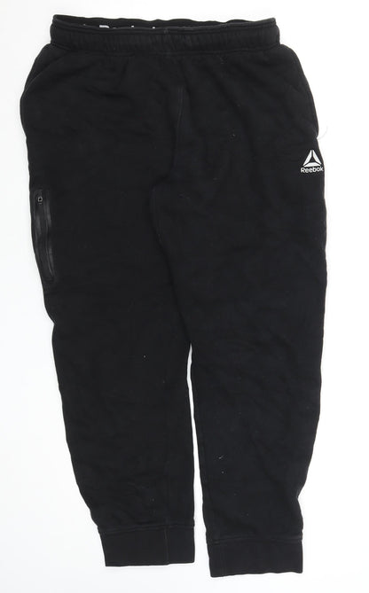 Reebok Men's Black L Jogger Sweatpants Cotton Blend Activewear