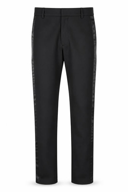 Mens UK Size 32 Zara Slim Fit Dress Pants Black Trousers