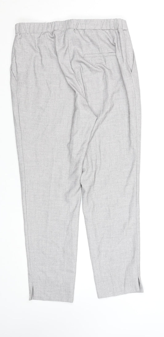 Womens UK Size 10 H&M Regular Fit Casual Workwear Grey Trousers