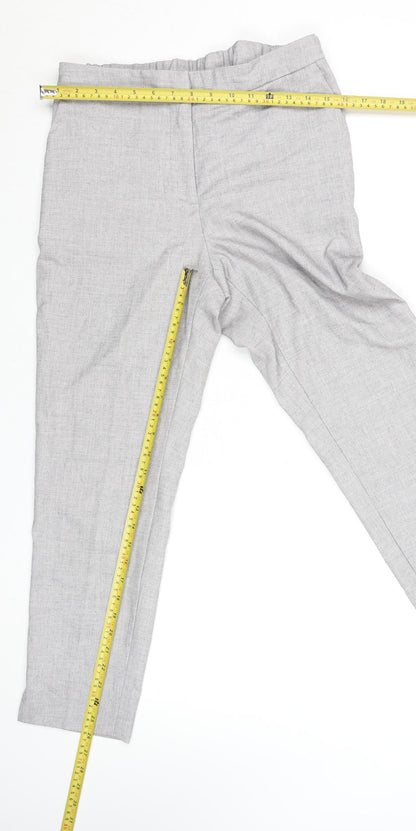 Womens UK Size 10 H&M Regular Fit Casual Workwear Grey Trousers