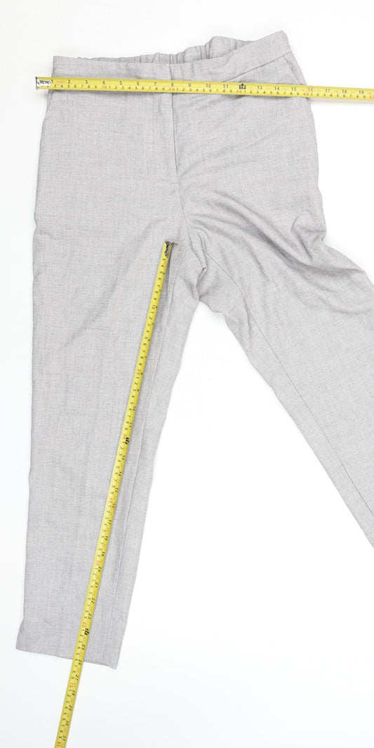 Womens UK Size 10 H&M Regular Fit Casual Workwear Grey Trousers