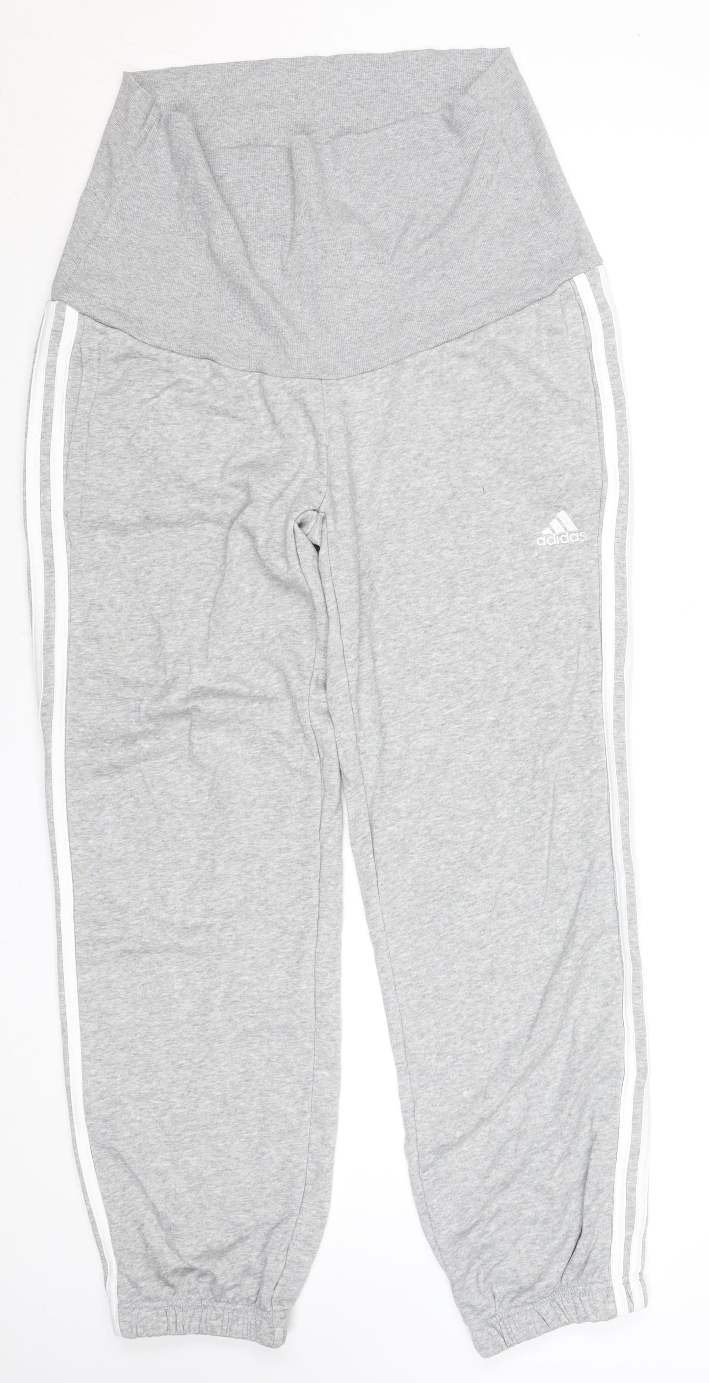 Womens UK Size M adidas Regular Fit Jogger Grey Trousers