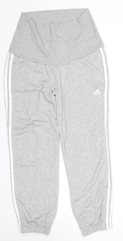 Womens UK Size M adidas Regular Fit Jogger Grey Trousers