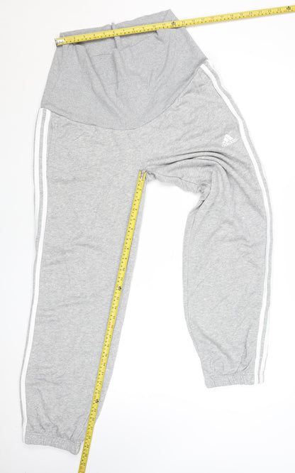 Womens UK Size M adidas Regular Fit Jogger Grey Trousers