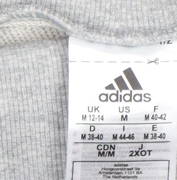 Womens UK Size M adidas Regular Fit Jogger Grey Trousers