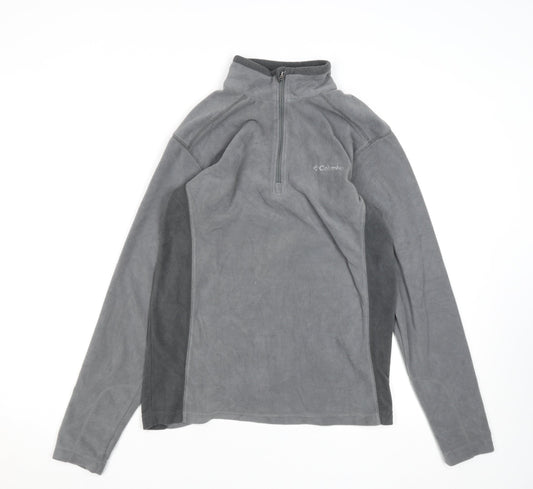 Columbia Women's Grey Fleece 1/4 Zip Pullover Sweatshirt Size S
