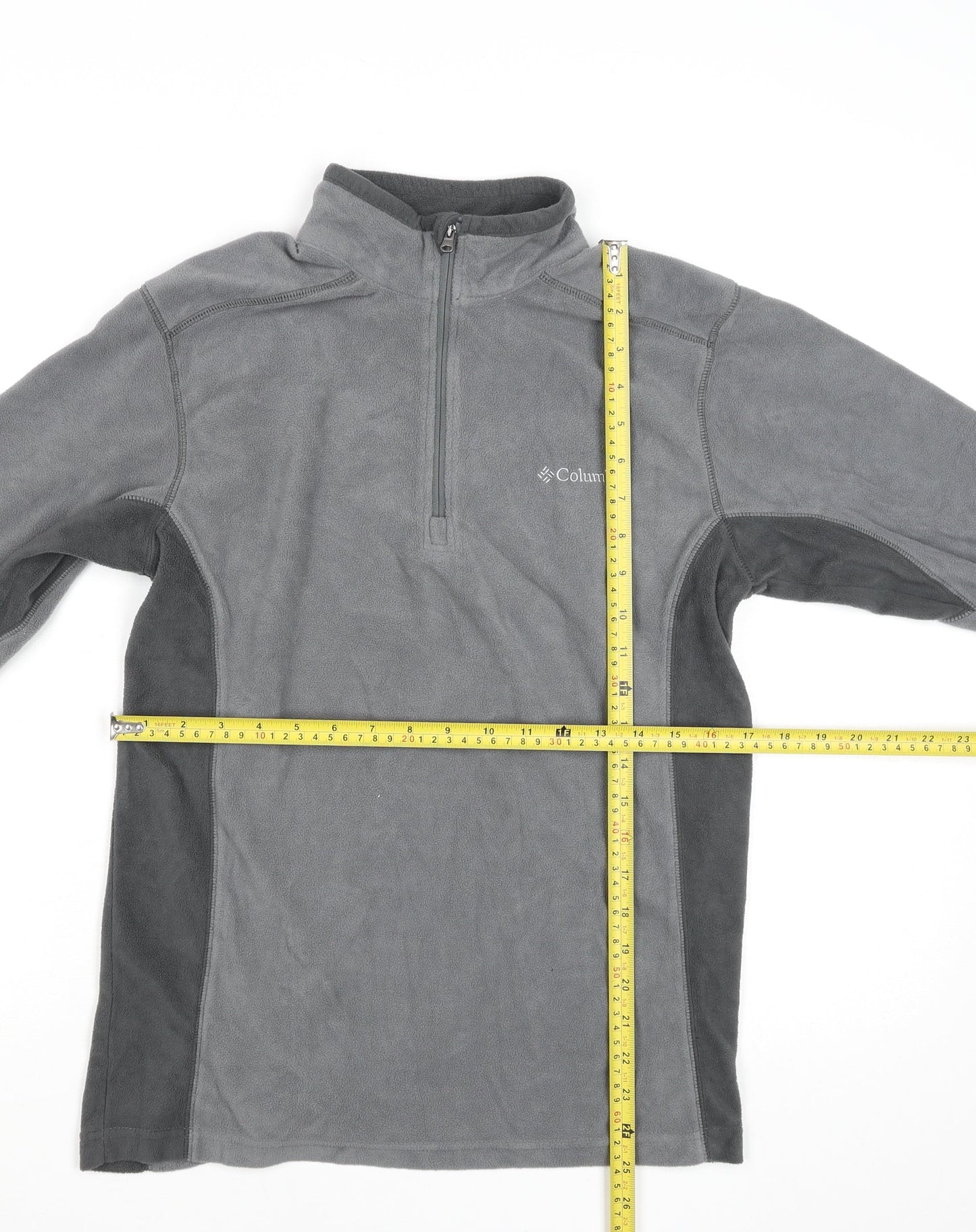 Columbia Women's Grey Fleece 1/4 Zip Pullover Sweatshirt Size S