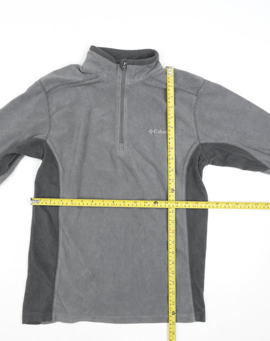 Columbia Women's Grey Fleece 1/4 Zip Pullover Sweatshirt Size S