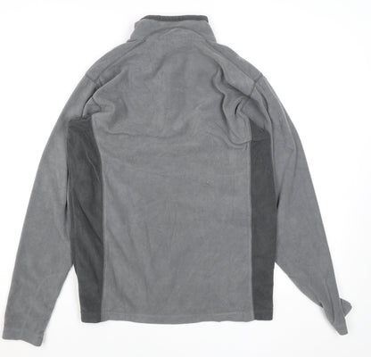 Columbia Women's Grey Fleece 1/4 Zip Pullover Sweatshirt Size S