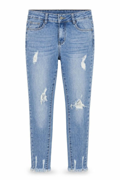 Womens UK Size M Redial Slim Fit Skinny Blue Jeans