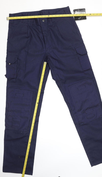 Mascot Men’s Blue Cargo Workwear Trousers Size 38in