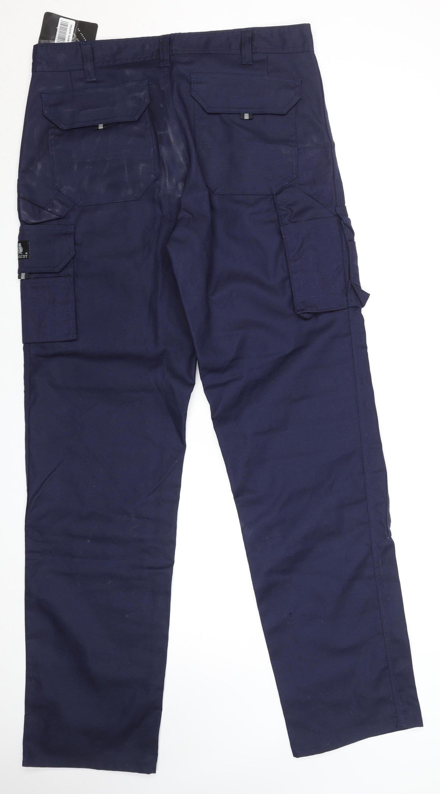Mascot Men’s Blue Cargo Workwear Trousers Size 38in