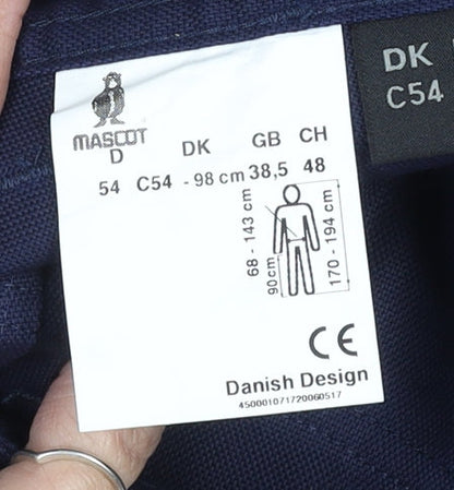 Mascot Men’s Blue Cargo Workwear Trousers Size 38in